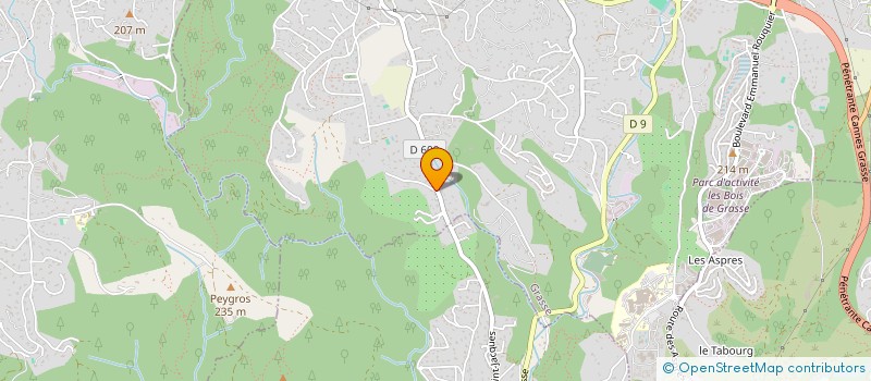 localisation de l'entreprise MADAME CLEMENTINE CORNEE  GRASSE