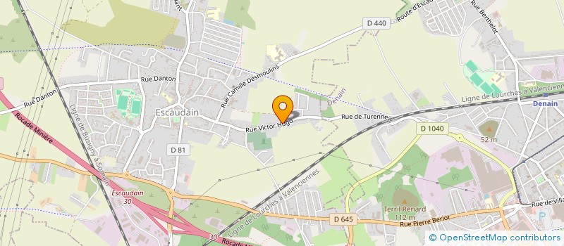 localisation de l'entreprise MADAME CLEMENTINE DE PETRIS  ESCAUDAIN