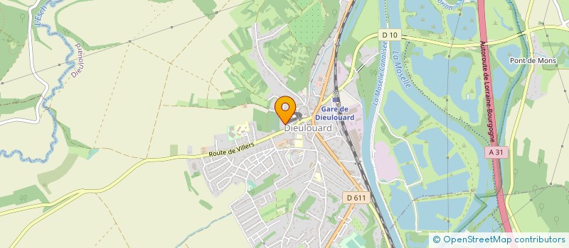 localisation de l'entreprise MADAME CLEMENTINE DELANDRE  DIEULOUARD