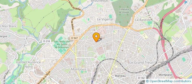localisation de l'entreprise MADAME CLEMENTINE DELVA à LIMOGES