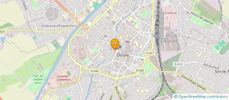 localisation de l'entreprise MADAME CLEMENTINE DESMENEZ  DOUAI