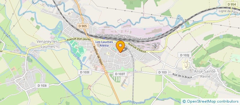 localisation de l'entreprise MADAME CLEMENTINE DESMIDT  VENAREY-LES-LAUMES