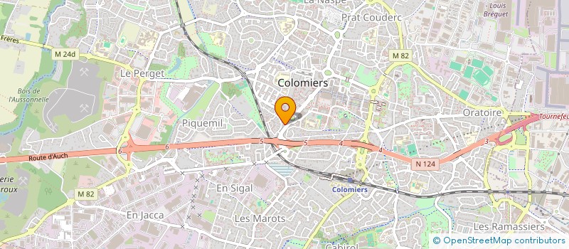 localisation de l'entreprise MADAME CLEMENTINE DOMPEIX à COLOMIERS