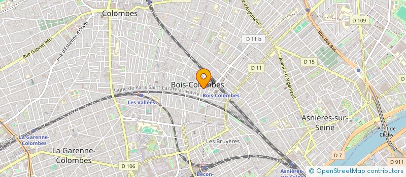 localisation de l'entreprise MADAME CLEMENTINE DOSGILBERT à BOIS-COLOMBES