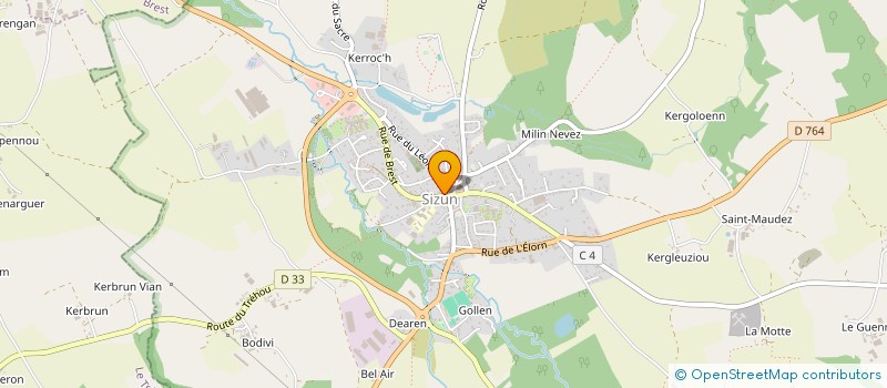 localisation de l'entreprise MADAME CLEMENTINE DUPART  SIZUN