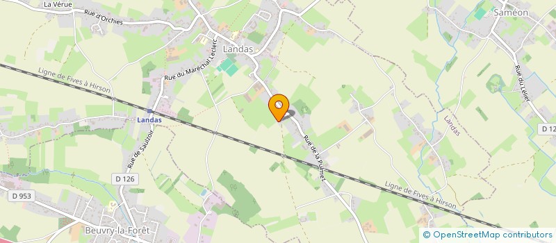 localisation de l'entreprise MADAME CLEMENTINE DUPUIS  LANDAS
