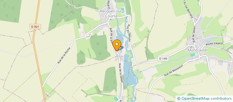 localisation de l'entreprise MADAME CLEMENTINE FABLE  RECQUES-SUR-COURSE