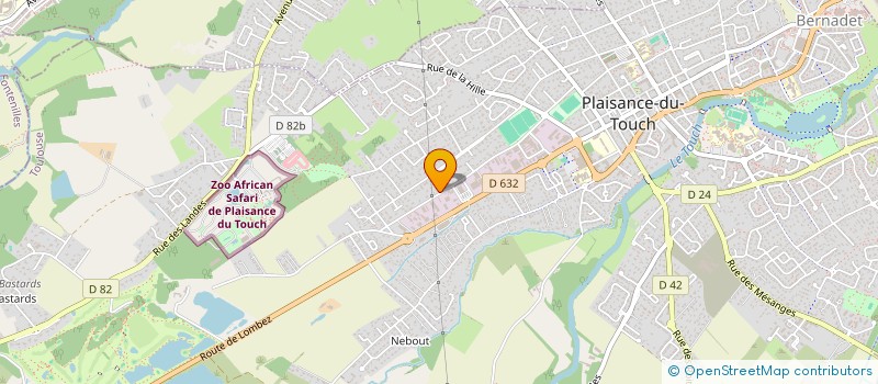 localisation de l'entreprise MADAME CLEMENTINE FONTAINE  PLAISANCE-DU-TOUCH