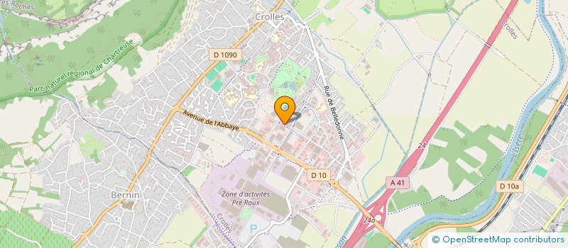 localisation de l'entreprise MADAME CLEMENTINE FOURNIER  CROLLES