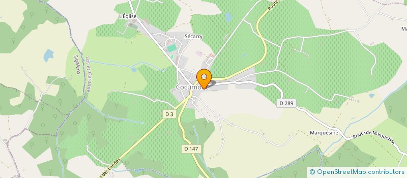 localisation de l'entreprise MADAME CLEMENTINE FREY  COCUMONT