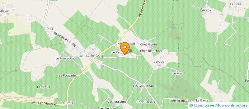 localisation de l'entreprise MADAME CLEMENTINE GAILLARD à JUILLAC-LE-COQ