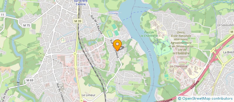 localisation de l'entreprise MADAME CLEMENTINE GAUTIER à LA CHAPELLE-SUR-ERDRE