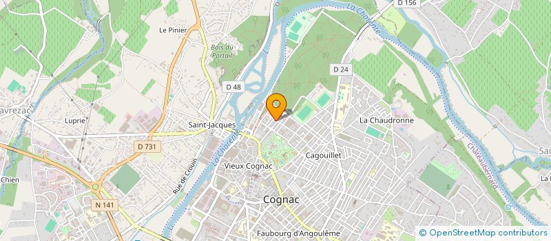 localisation de l'entreprise MADAME CLEMENTINE GENTE à COGNAC
