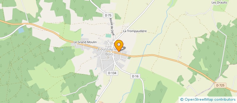 localisation de l'entreprise MADAME CLEMENTINE GILET  COUSSAY-LES-BOIS