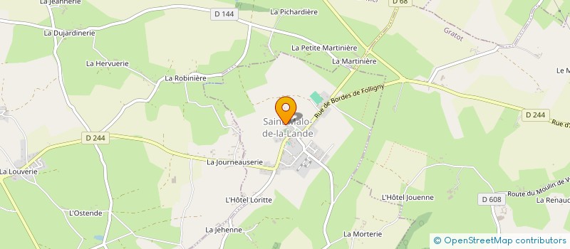 localisation de l'entreprise MADAME CLEMENTINE GLOUX  SAINT-MALO-DE-LA-LANDE