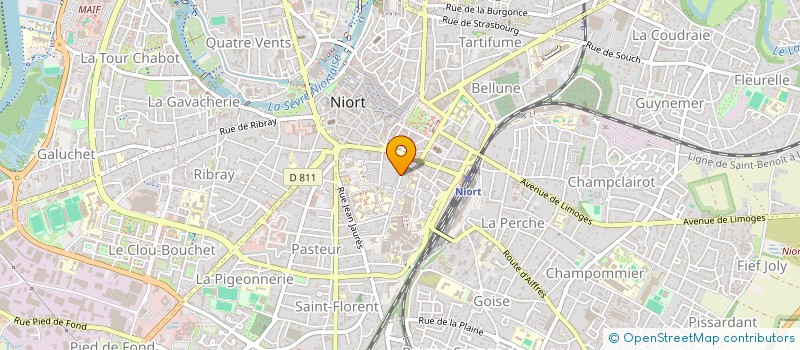 localisation de l'entreprise MADAME CLEMENTINE GOURMAUD  NIORT