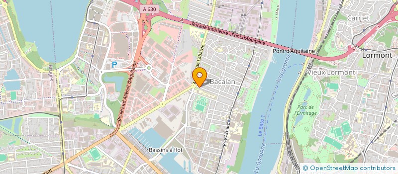 localisation de l'entreprise MADAME CLEMENTINE GRARD  BORDEAUX