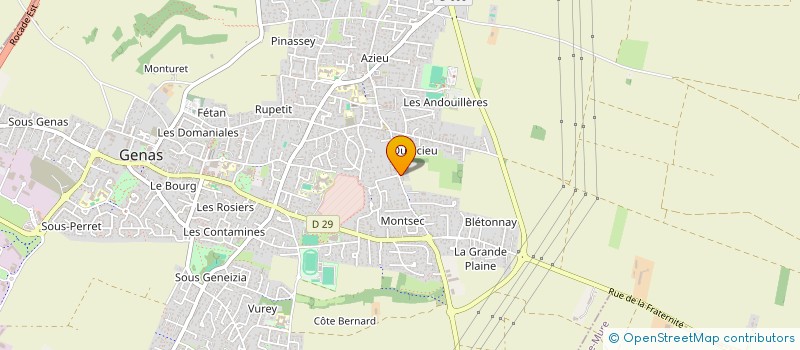 localisation de l'entreprise MADAME CLEMENTINE GRIMAUD  GENAS