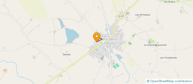 localisation de l'entreprise MADAME CLEMENTINE GRISELIN  SAINT-DENIS-D'ANJOU