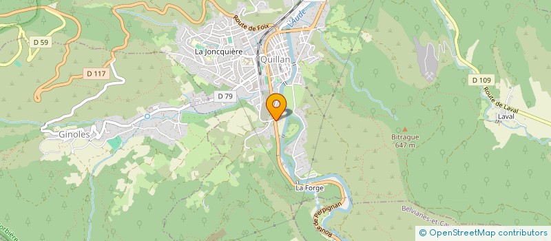 localisation de l'entreprise MADAME CLEMENTINE HADJADJE  QUILLAN