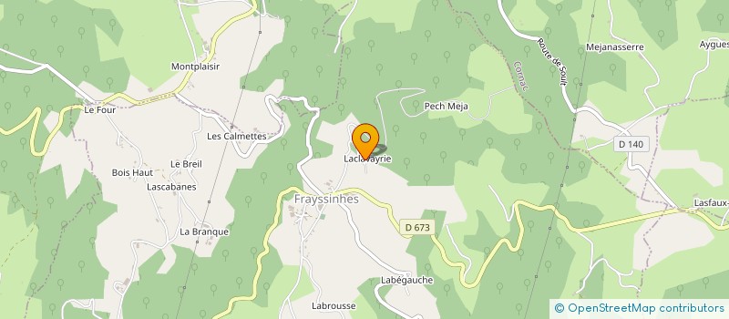 localisation de l'entreprise MADAME CLEMENTINE HALLEUX  FRAYSSINHES