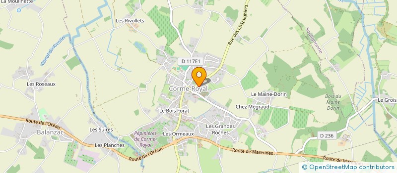 localisation de l'entreprise MADAME CLEMENTINE HAUTEREAU  CORME-ROYAL