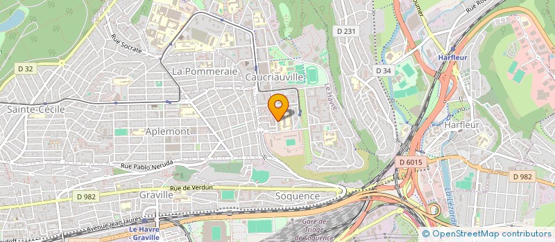 localisation de l'entreprise MADAME CLEMENTINE HEDOU à LE HAVRE