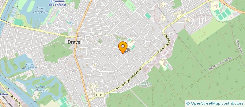 localisation de l'entreprise MADAME CLEMENTINE HERBLOT à DRAVEIL