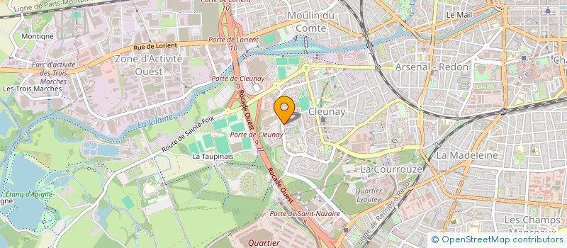 localisation de l'entreprise MADAME CLEMENTINE HOCHET  RENNES