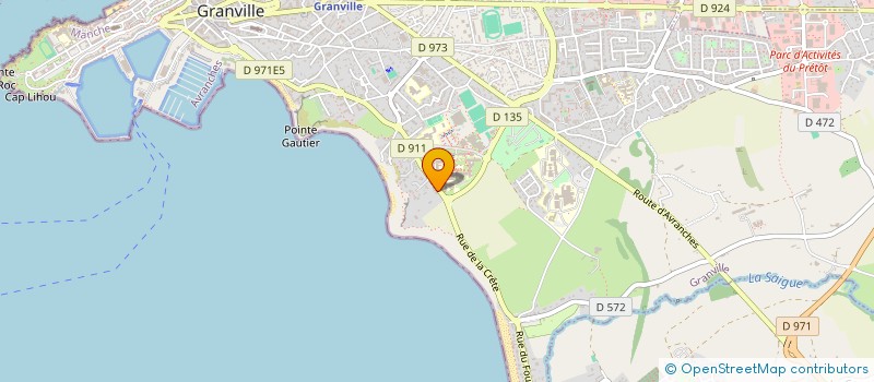 localisation de l'entreprise MADAME CLEMENTINE JANODY  GRANVILLE