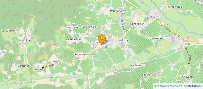 localisation de l'entreprise MADAME CLEMENTINE JEANNIER  QUINCIE-EN-BEAUJOLAIS