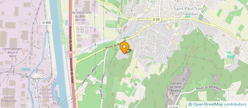 localisation de l'entreprise MADAME CLEMENTINE JOB  SAINT-PAUL-TROIS-CHATEAUX