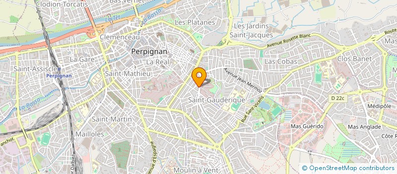 localisation de l'entreprise MADAME CLEMENTINE JUBAL  PERPIGNAN