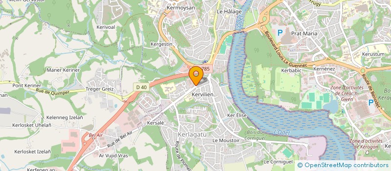 localisation de l'entreprise MADAME CLEMENTINE JUND à QUIMPER