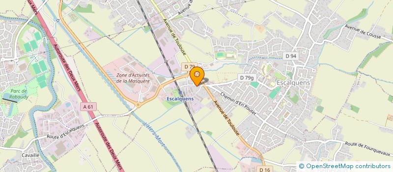 localisation de l'entreprise MADAME CLEMENTINE LASSERRE  ESCALQUENS