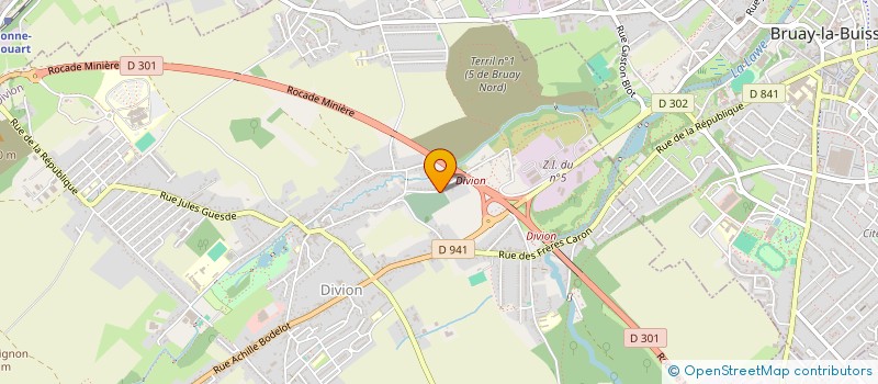 localisation de l'entreprise MADAME CLEMENTINE LAUDE  DIVION