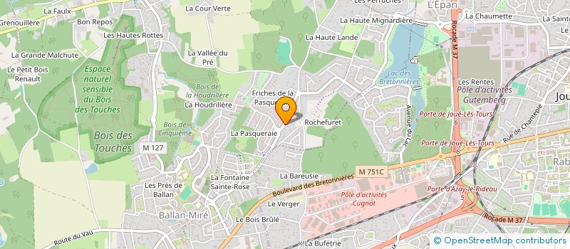 localisation de l'entreprise MADAME CLEMENTINE LAUNAY  BALLAN-MIRE