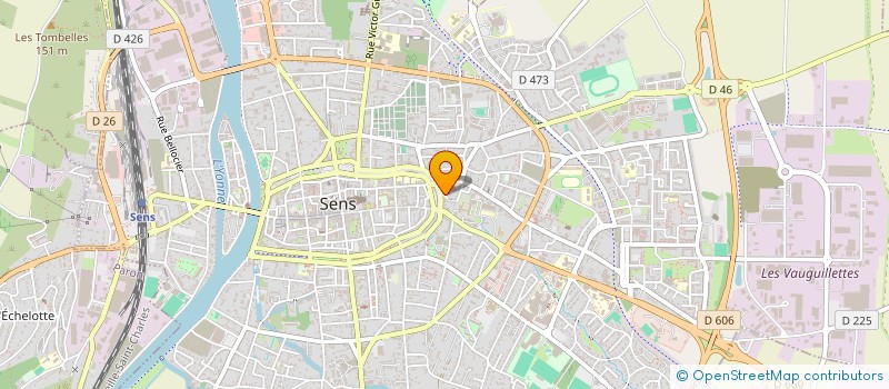 localisation de l'entreprise MADAME CLEMENTINE LE GRELLE  SENS