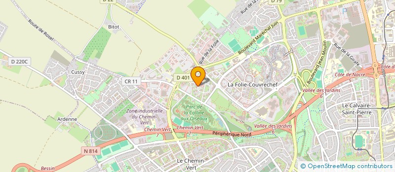 localisation de l'entreprise MADAME CLEMENTINE LE ROUX à CAEN