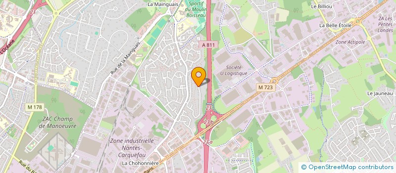 localisation de l'entreprise MADAME CLEMENTINE LEFEBVRE à CARQUEFOU