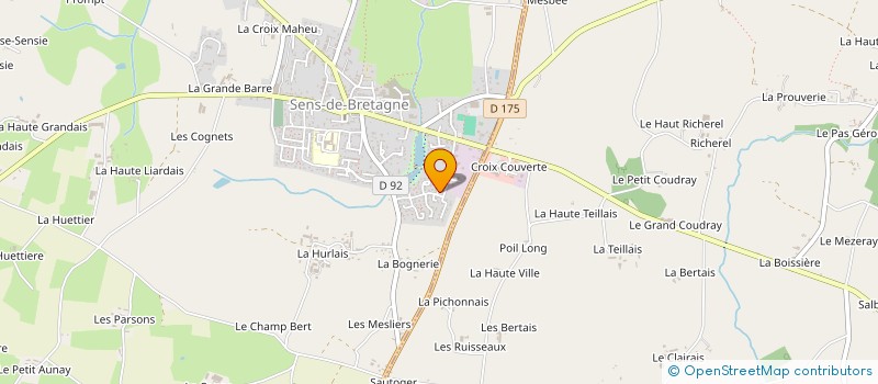 localisation de l'entreprise MADAME CLEMENTINE LEGER  SENS-DE-BRETAGNE