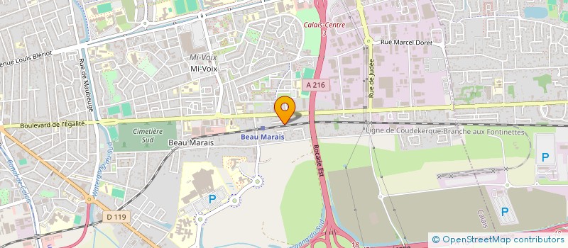 localisation de l'entreprise MADAME CLEMENTINE LOMBARD  CALAIS