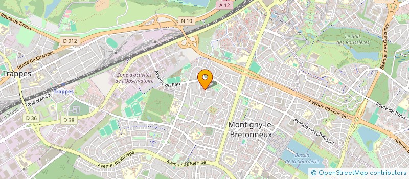 localisation de l'entreprise MADAME CLEMENTINE MALONGA  MONTIGNY-LE-BRETONNEUX