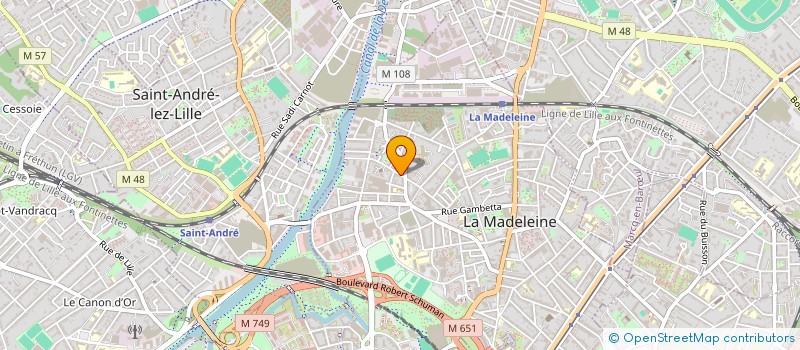 localisation de l'entreprise MADAME CLEMENTINE MAQUET à LA MADELEINE