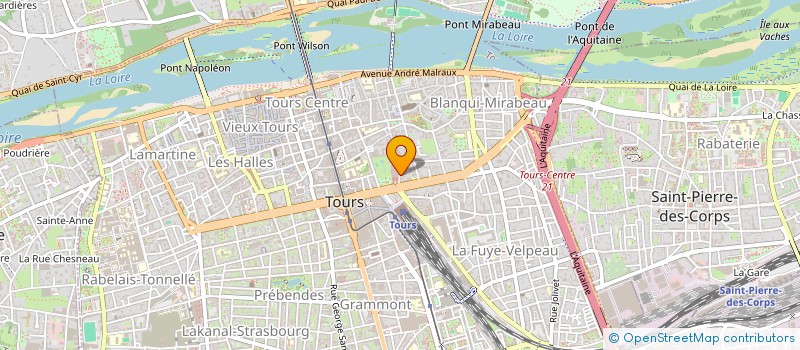 localisation de l'entreprise MADAME CLEMENTINE MARCHELIE  TOURS