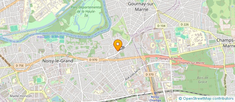 localisation de l'entreprise MADAME CLEMENTINE MARTINEAU à NOISY-LE-GRAND