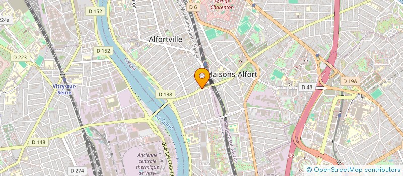 localisation de l'entreprise MADAME CLEMENTINE MARTY à ALFORTVILLE