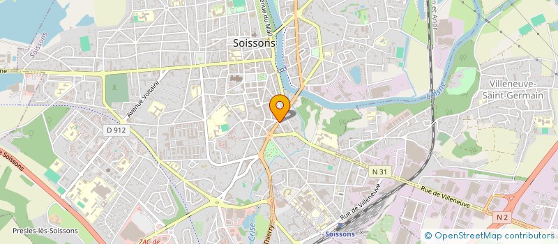 localisation de l'entreprise MADAME CLEMENTINE MATHIEU à SOISSONS