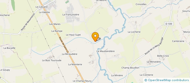 localisation de l'entreprise MADAME CLEMENTINE MENARD  SOULEUVRE EN BOCAGE