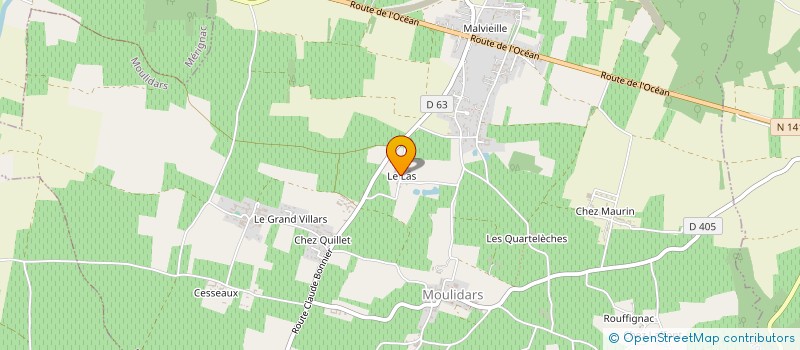 localisation de l'entreprise MADAME CLEMENTINE MESNARD à MOULIDARS
